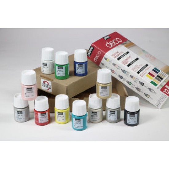 Pebeo Deco Home & Interior Craft Paint Exploration Set 12 x 20ml 757491